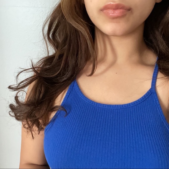 Classy ocean blue top can be styled up or down 💙 - Picture 3 of 9